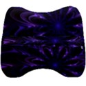 Fractal Blue Mandala Digital Velour Head Support Cushion View2