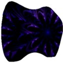 Fractal Blue Mandala Digital Velour Head Support Cushion View3