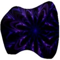 Fractal Blue Mandala Digital Velour Head Support Cushion View4