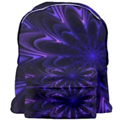 Fractal Blue Mandala Digital Giant Full Print Backpack by Pakrebo