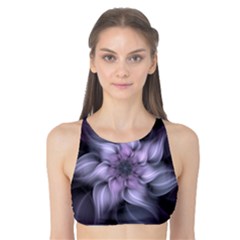 Fractal Flower Lavender Art Tank Bikini Top