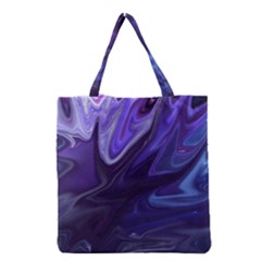 Deep Space Stars Blue Purple Grocery Tote Bag