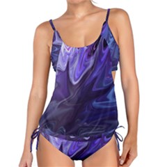 Deep Space Stars Blue Purple Tankini Set