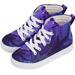 Deep Space Stars Blue Purple Kids  Hi-top Skate Sneakers