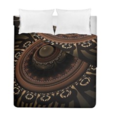 Fractal Stripes Abstract Pattern Duvet Cover Double Side (full/ Double Size) by Pakrebo