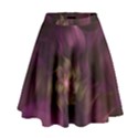 Fractal Pink Lavender Flower Bloom High Waist Skirt View1