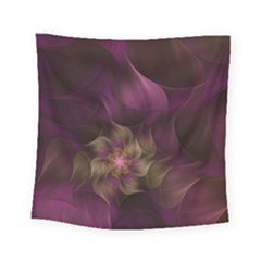 Fractal Pink Lavender Flower Bloom Square Tapestry (small) by Pakrebo