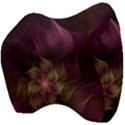 Fractal Pink Lavender Flower Bloom Velour Head Support Cushion View4