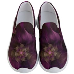 Fractal Pink Lavender Flower Bloom Men s Lightweight Slip Ons by Pakrebo