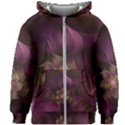 Fractal Pink Lavender Flower Bloom Kids  Zipper Hoodie Without Drawstring View1