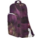 Fractal Pink Lavender Flower Bloom Double Compartment Backpack View1