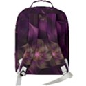 Fractal Pink Lavender Flower Bloom Double Compartment Backpack View3