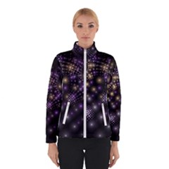 Fractal Spheres Glitter Design Winter Jacket by Pakrebo