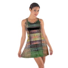 Fractal Design Pattern Decorative Cotton Racerback Dress