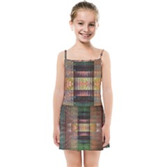 Fractal Design Pattern Decorative Kids  Summer Sun Dress by Pakrebo