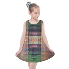 Fractal Design Pattern Decorative Kids  Summer Dress by Pakrebo