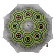 Fractal Mandala White Background Hook Handle Umbrellas (small) by Pakrebo