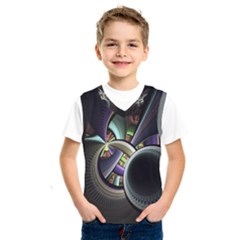 Fractal Fractal Art Multi Color Kids  Sportswear by Pakrebo