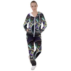 Fractal Fractal Art Multi Color Women s Tracksuit