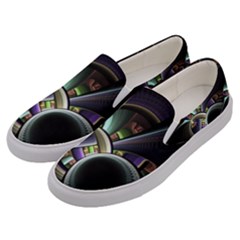 Fractal Fractal Art Multi Color Men s Canvas Slip Ons by Pakrebo