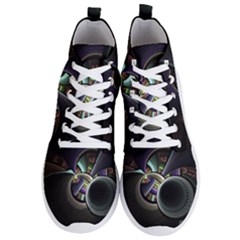 Fractal Fractal Art Multi Color Men s Lightweight High Top Sneakers by Pakrebo