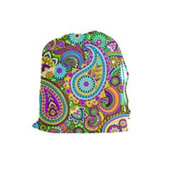 Paisley 5 Drawstring Pouch (large) by impacteesstreetwearfive