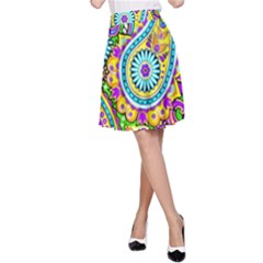 Paisley 5 A-line Skirt by impacteesstreetwearfive