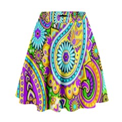 Paisley 5 High Waist Skirt by impacteesstreetwearfive