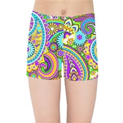 Paisley 5 Kids  Sports Shorts by impacteesstreetwearfive