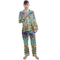 Paisley 5 Men s Satin Pajamas Long Pants Set