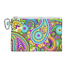 Paisley 5 Canvas Cosmetic Bag (large) by impacteesstreetwearfive