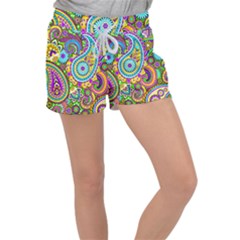 Paisley 5 Women s Velour Lounge Shorts by impacteesstreetwearfive