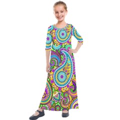 Paisley 5 Kids  Quarter Sleeve Maxi Dress by impacteesstreetwearfive