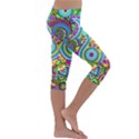 Paisley 5 Kids  Lightweight Velour Capri Leggings  View3