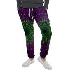 Purple Mandala Fractal Glass Men s Jogger Sweatpants