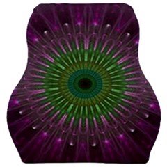 Purple Mandala Fractal Glass Car Seat Velour Cushion  by Pakrebo