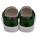 Purple Mandala Fractal Glass Men s Canvas Slip Ons View4