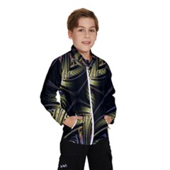 Fractal Braids Texture Pattern Kids  Windbreaker by Pakrebo