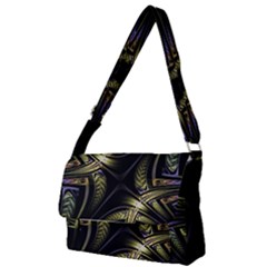 Fractal Braids Texture Pattern Full Print Messenger Bag by Pakrebo