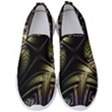 Fractal Braids Texture Pattern Men s Slip On Sneakers View1