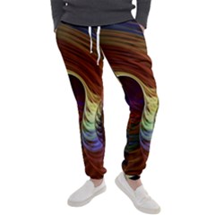 Fractal Colorful Rainbow Flowing Men s Jogger Sweatpants