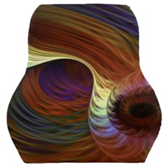 Fractal Colorful Rainbow Flowing Car Seat Back Cushion  by Pakrebo