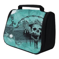 Awesome Skull With Wings Full Print Travel Pouch (small) by FantasyWorld7