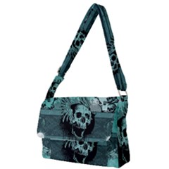 Awesome Skull With Wings Full Print Messenger Bag by FantasyWorld7