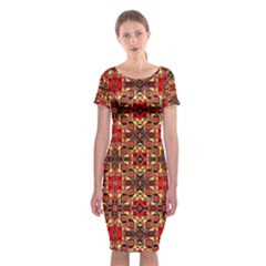 Rp 4 Classic Short Sleeve Midi Dress by ArtworkByPatrick