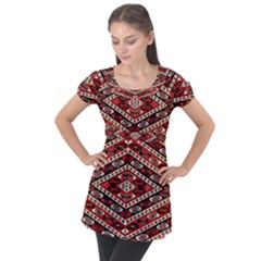 Rp 5 Puff Sleeve Tunic Top by ArtworkByPatrick