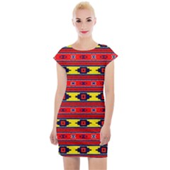 Rp 7 Cap Sleeve Bodycon Dress by ArtworkByPatrick