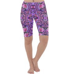 World Wide Blooming Flowers In Colors Beautiful Cropped Leggings  by pepitasart