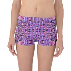 World Wide Blooming Flowers In Colors Beautiful Reversible Boyleg Bikini Bottoms by pepitasart