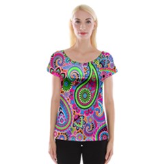 Paisley 6 Cap Sleeve Top by impacteesstreetwearfive